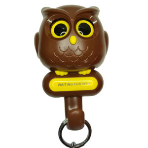 New Owl Shape wall key hold | Fun Keyholder | Eyes open when key hangs -1 brown color key holder