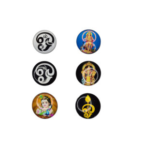 Fridge Magnet | Devotional Style Single side View | One side Magnetic attachment | Pack of 6
