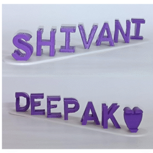 Customized Design Name | Flip Name 3D Designed | Flip to see two different name |Best for gifting |