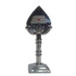 Lord Murugan's Vel with OM on one Side and Pattai on other side| Carry Murugan's Divine with You | Double Tape is Included -Silver Color