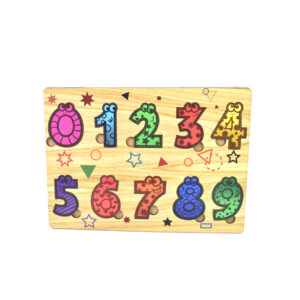 Wooden Puzzle | Learning Puzzle for kids | 0 to 9 Numbers | Easy space for Pick and Place | Easy and fun Learning for your Kids – 1 Pc