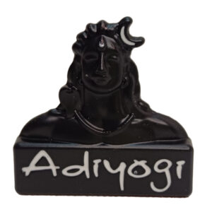 All New Adiyogi style Idol for car dashboard/Pooja Room/Office Room/ Commercial space also | Comes in Preinstalled Double side Tape| Light Weight |-Full Black color
