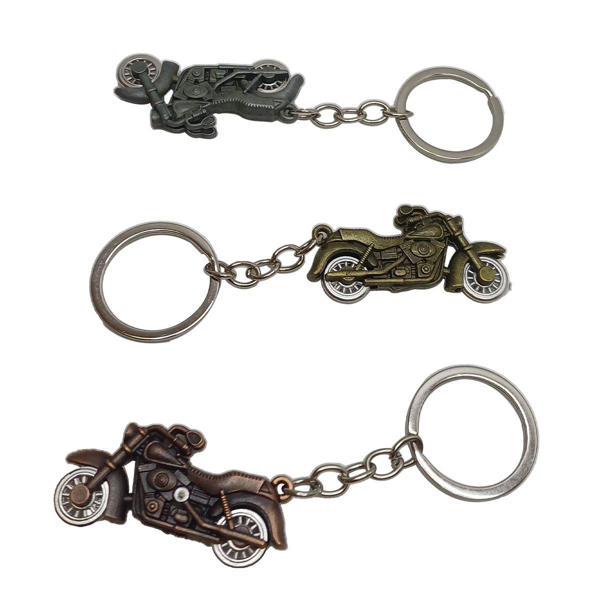 New Bike shape Keychain Comes with Pack of 2 | Light weight | for Bike Lovers- Black color - Image 2