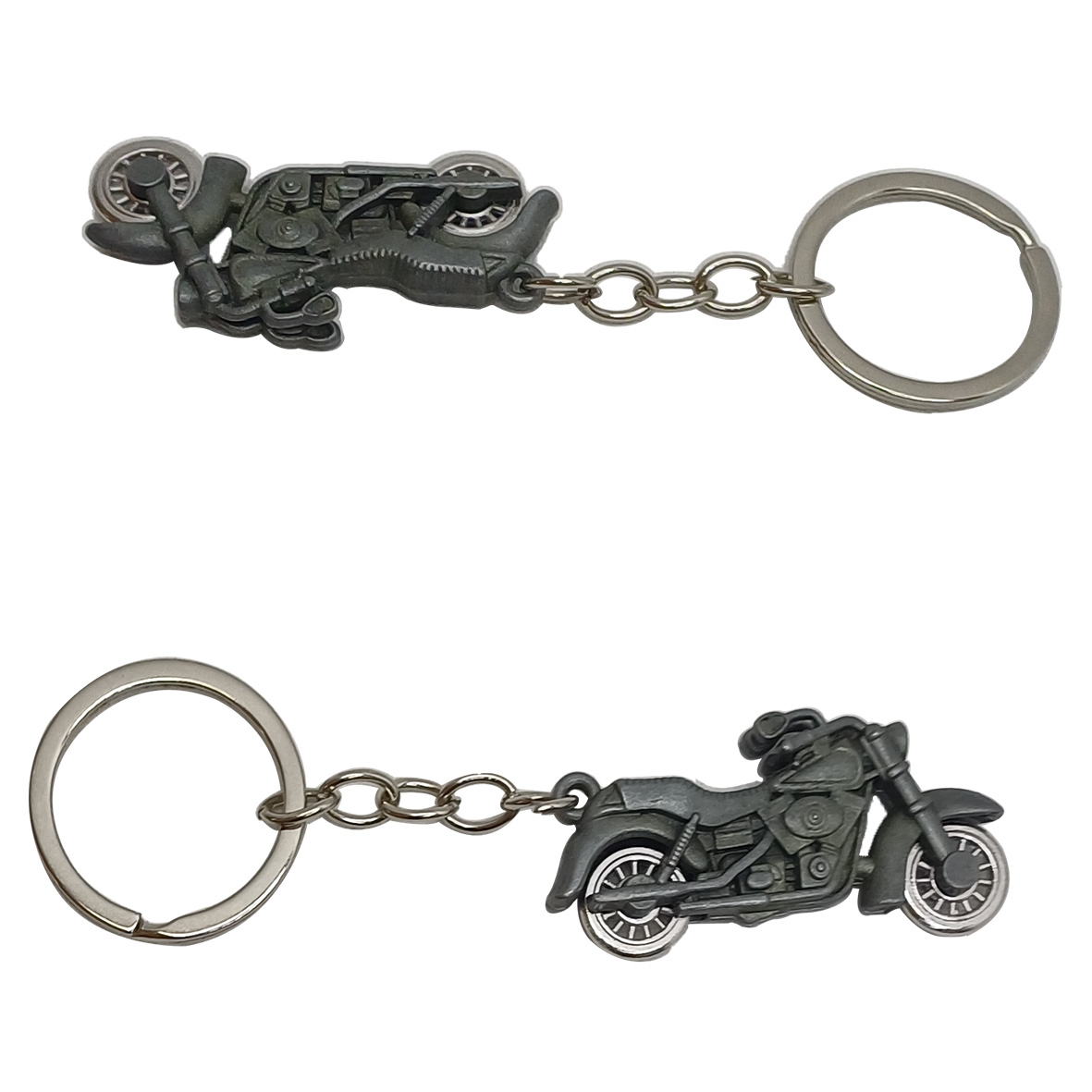 New Bike shape Keychain Comes with Pack of 2 | Light weight | for Bike Lovers- Black color - Image 4