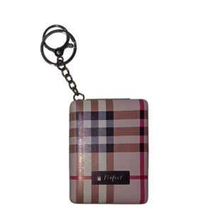 Rectangle Shape Touch up Mirror With 1x and 2x Magnifying Glass | Unisex | Pocket friendly & Easy to carry in Handbag | Designer Front Cover